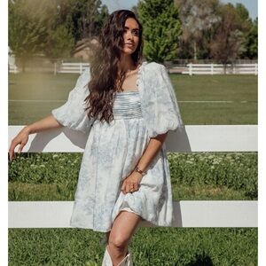 Ivorie Kai Ariel Floral Print Dress